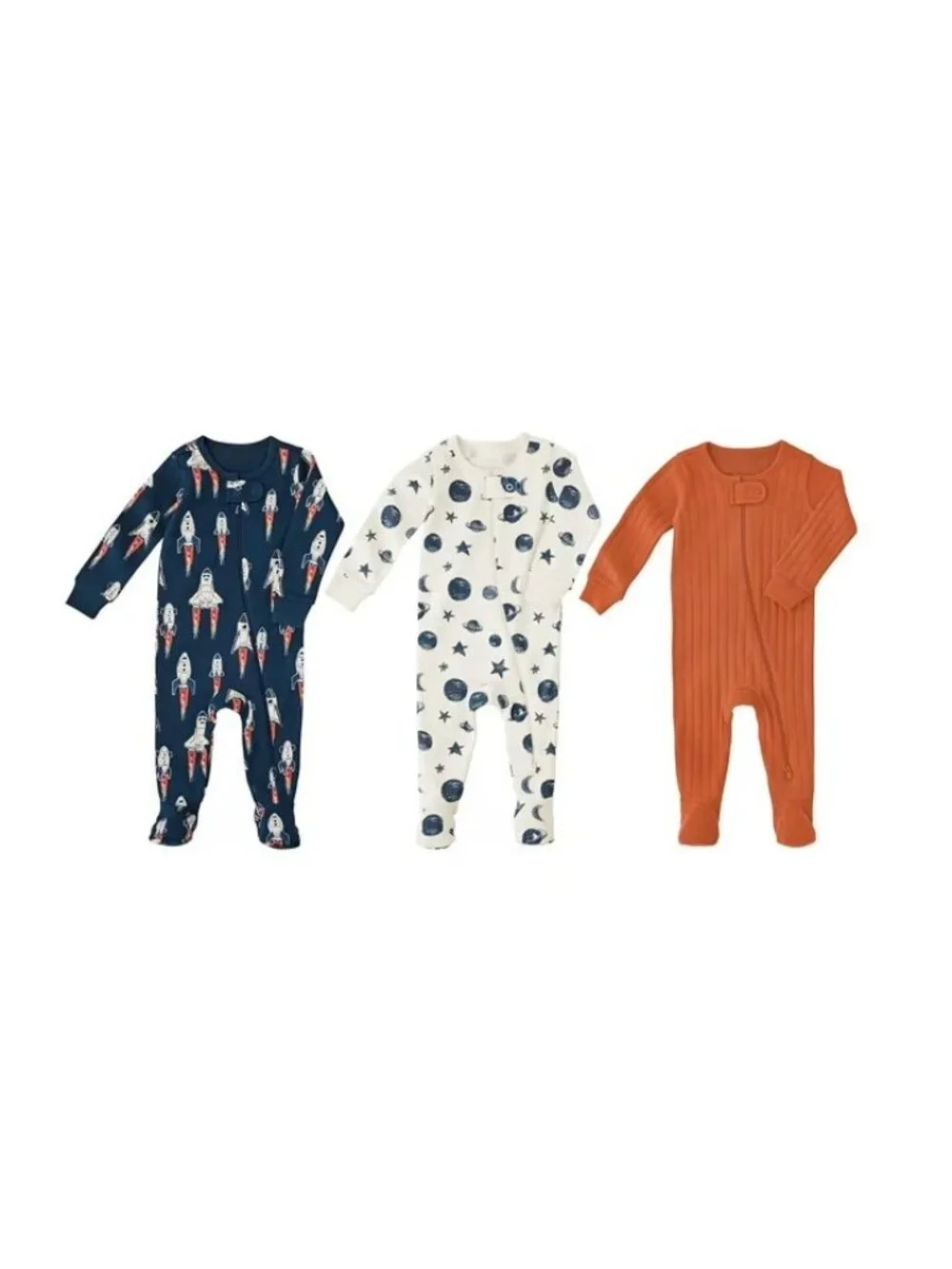 Member's Mark Baby 3-Pack Organic Cotton Sleep And Play-Size 24 Months-NWT